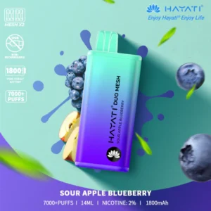 Hayati Duo Mesh 7000 Sour Apple Blueberry