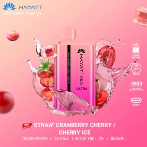 Hayati Pro Ultra 15000 - Strawberry Cranberry / Cherry-Cherry Ice